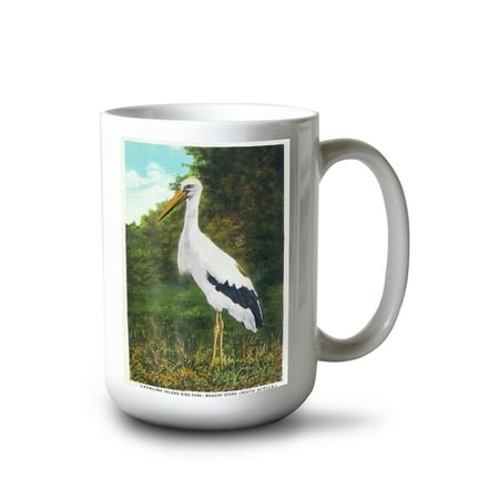15 fl oz Ceramic Mug Santa Catalina Island California Bird Park; View of a Maguiri Stork Dishwasher & Microwave Safe
15 fl oz Ceramic Mug Santa Catalina Island California Bird Park; View of a Maguiri Stork Dishwasher & Microwave Safe