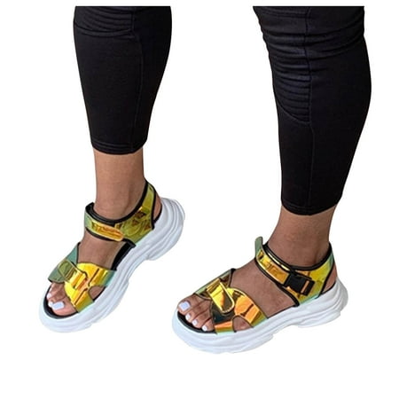Aayomet Platform Sandals Women Fashion Platform Size Leather Hook&Loop Women s Sandals Summer Large Women s sandals Gold 8.5
Aayomet Platform Sandals Women Fashion Platform Size Leather Hook&Loop Women s Sandals Summer Large Women s sandals Gold 8.5
