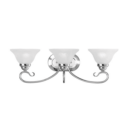 Bathroom Vanity 3 Light With White Alabaster Steel Polished Chrome size 26.5 in 300 Watts - World of Crystal
Bathroom Vanity 3 Light With White Alabaster Steel Polished Chrome size 26.5 in 300 Watts - World of Crystal
