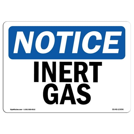 OSHA Notice - Inert Gas Sign | Heavy Duty Sign or Label