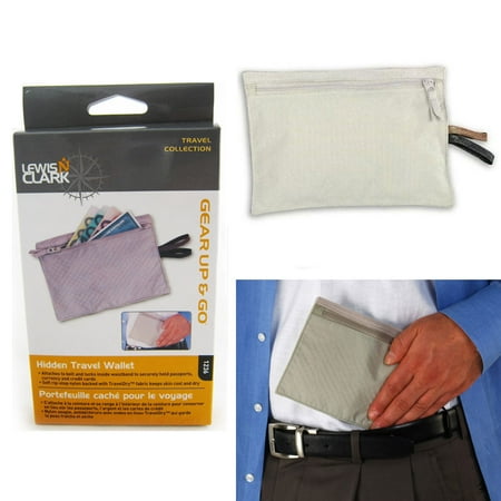 Hidden Money Belt Travel Wallet Passport Cards Money Smartphone Lewis N Clark