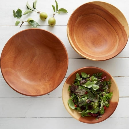 Mahogany Salad Bowl Set
