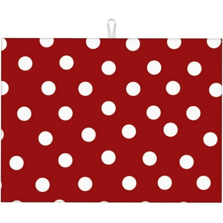 Red Polka Dots Dish Drying Mat For Kitchen Counter Large Absorbent Dish Drainer Super Absorbent Microfiber Dish Drying Pad 18x24 Inch
Red Polka Dots Dish Drying Mat For Kitchen Counter Large Absorbent Dish Drainer Super Absorbent Microfiber Dish Drying Pad 18x24 Inch