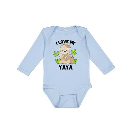 Inktastic Cute Sloth I Love My Yaya with Green Leaves Gift Baby Boy or Baby Girl Long Sleeve Bodysuit
Inktastic Cute Sloth I Love My Yaya with Green Leaves Gift Baby Boy or Baby Girl Long Sleeve Bodysuit