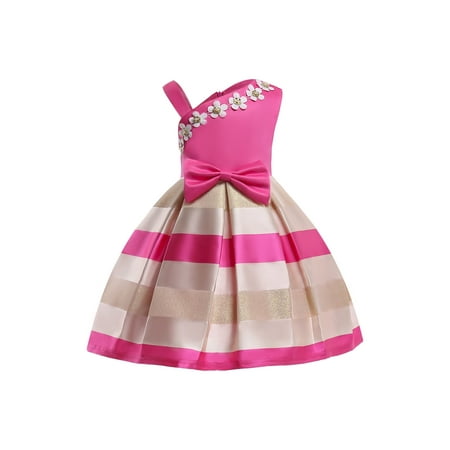 MIKRDOO Princess Dress For Toddler Girls Dress 2 Years Girls Bow 3 Years Girls One Shoulder Stripe Dress Performance One Piece Party Dress Red
MIKRDOO Princess Dress For Toddler Girls Dress 2 Years Girls Bow 3 Years Girls One Shoulder Stripe Dress Performance One Piece Party Dress Red