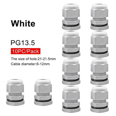 RANMEI 10pc waterproof cable seal set plastic connectorIP68cable secure nylon connector