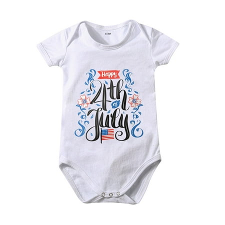 Rovga Baby Girl Bodysuits And Summer Solid Colorhappy Independence Day Print Short Sleeved Crawl Clothes 0 To 24 Months Kids
Rovga Baby Girl Bodysuits And Summer Solid Colorhappy Independence Day Print Short Sleeved Crawl Clothes 0 To 24 Months Kids