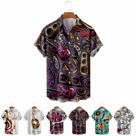 LANLIN Music Festival Toddler Boys Button Up Hawaiian Shirt Stylish Polyester Costume for Men Women
LANLIN Music Festival Toddler Boys Button Up Hawaiian Shirt Stylish Polyester Costume for Men Women