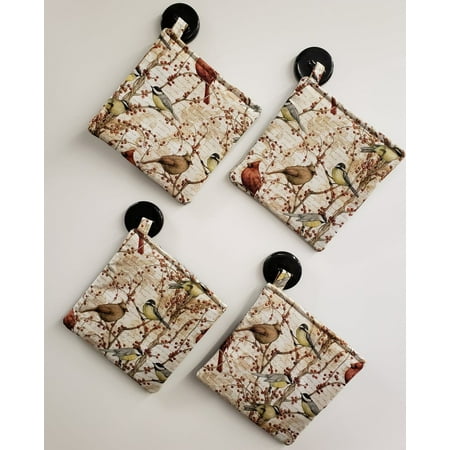 Birds & Berries Pot Holders (Set of 2) by Penny s Needful Things