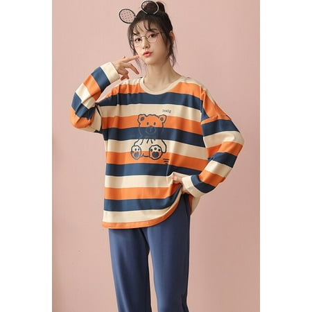 QWZNDZGR Autumn 100% Cotton Pajama Sets Women Pyjamas Cartoon Plaid Sleepwear Loungewear Pijama Mujer 2XL Night suits Homewear Fashion
QWZNDZGR Autumn 100% Cotton Pajama Sets Women Pyjamas Cartoon Plaid Sleepwear Loungewear Pijama Mujer 2XL Night suits Homewear Fashion