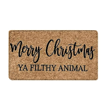 Christmas Clearance! SuoKom Christmas Door Mat Cartoon Gnome Floor Mat Hallway Kitchen Foot Mat Soft Carpet