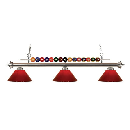 Island Lighting 3 Light With Brushed Nickel Finish Steel Medium Base Bulb 14 inch 450 Watts
Island Lighting 3 Light With Brushed Nickel Finish Steel Medium Base Bulb 14 inch 450 Watts