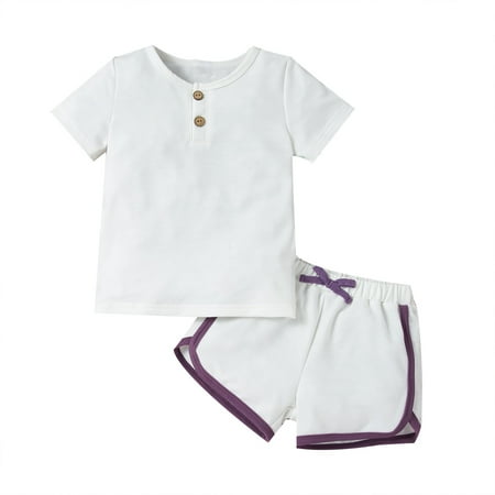 YOYOXIU Toddler Baby Girl Clothes BoySolid Color Cotton Comfortable Outfits Short Sleeve Top Shorts Sets 1-6Y
YOYOXIU Toddler Baby Girl Clothes BoySolid Color Cotton Comfortable Outfits Short Sleeve Top Shorts Sets 1-6Y