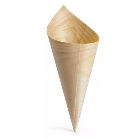 2 Pcs Tablecraft BAMDCN6 6 x 2 3/4 Small Disposable Wood Serving Brown Cone Pack
2 Pcs Tablecraft BAMDCN6 6 x 2 3/4 Small Disposable Wood Serving Brown Cone Pack