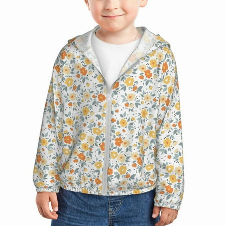 Qekee Floral1 Print UPF 50+ Kids Sun-Protective Hooded Long Sleeve Rash Guard for Fishing Water Beach Sports -5 Years
Qekee Floral1 Print UPF 50+ Kids Sun-Protective Hooded Long Sleeve Rash Guard for Fishing Water Beach Sports -5 Years
