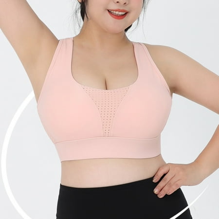 WHLBF Women s Plus Size Mesh Stitching Sports Underwear High Strength Fitness Vest Latex Bra Pad Yoga Clothes Pink 12(XXL)
WHLBF Women s Plus Size Mesh Stitching Sports Underwear High Strength Fitness Vest Latex Bra Pad Yoga Clothes Pink 12(XXL)
