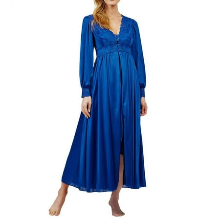 Women s Shadowline 71737 Silhouette 54 Inch Coat (Navy 1X)