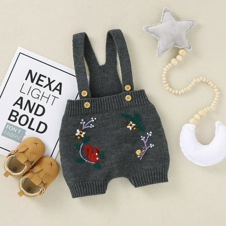 TMOYZQ Baby Girls Boys Sleeveless Straps Knit Sweater Jumpsuit Newborn Toddler Infant Autumn Winter Warm Embroidery Ribbed Romper Onesies Bodysuit Outfits
TMOYZQ Baby Girls Boys Sleeveless Straps Knit Sweater Jumpsuit Newborn Toddler Infant Autumn Winter Warm Embroidery Ribbed Romper Onesies Bodysuit Outfits