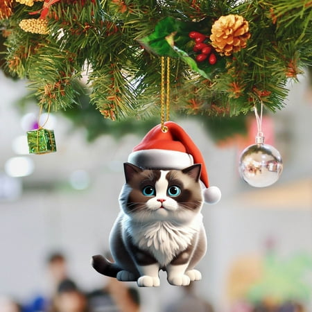 DBYLXMN 2D Acrylic Cartoon Cat Christmas Tree Pendant Christmas Cartoon Cute Christmas Hat Cat Double Print 2D Pendant 1 Piece Strong And Stretchy String .5 Flower Nails with Mark Vintage Christmas
DBYLXMN 2D Acrylic Cartoon Cat Christmas Tree Pendant Christmas Cartoon Cute Christmas Hat Cat Double Print 2D Pendant 1 Piece Strong And Stretchy String .5 Flower Nails with Mark Vintage Christmas