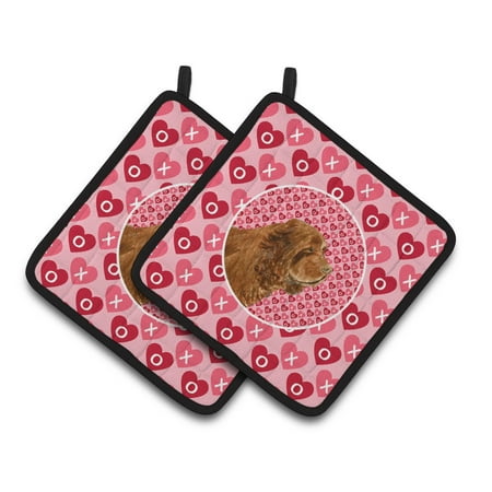 Carolines Treasures SS4510PTHD Sussex Spaniel Hearts Love Valentines Day Pair of Pot Holders 7.5HX7.5W multicolor
Carolines Treasures SS4510PTHD Sussex Spaniel Hearts Love Valentines Day Pair of Pot Holders 7.5HX7.5W multicolor