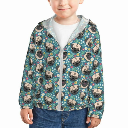 Wukai PUG HEAD And Flower Print Kids Sun Protection Hoodie Zip-Up Jackets Long Sleeve Shirts Fishing Shirt with Pocket for Kid-3 Years
Wukai PUG HEAD And Flower Print Kids Sun Protection Hoodie Zip-Up Jackets Long Sleeve Shirts Fishing Shirt with Pocket for Kid-3 Years