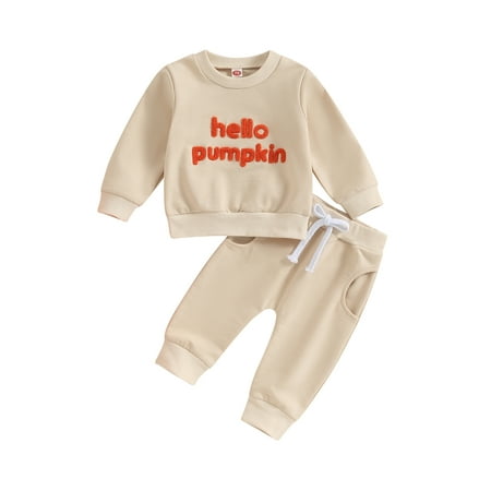 GXFC Baby Boy Halloween Outfits Set Clothes 6M 1T 2T 3T Toddler Boy Long Sleeve Letter Print Sweatshirt+Elastic Long Pants 2Pcs Halloween-themed Clothing Costume for Kids Boy
GXFC Baby Boy Halloween Outfits Set Clothes 6M 1T 2T 3T Toddler Boy Long Sleeve Letter Print Sweatshirt+Elastic Long Pants 2Pcs Halloween-themed Clothing Costume for Kids Boy
