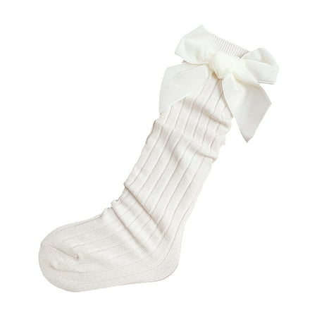 Domingbub Toddler Girl Solid Color Knee High Socks Cute Ribbed Knit Stockings with Velvet Bow for Infants Kids White One Size
Domingbub Toddler Girl Solid Color Knee High Socks Cute Ribbed Knit Stockings with Velvet Bow for Infants Kids White One Size