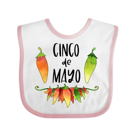 Inktastic Cinco De Mayo Peppers Gift Baby Boy or Baby Girl Bib