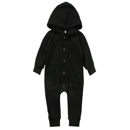 One opening Baby Unisex Hooded Jumpsuit Long Sleeve Solid Color Romper Button Down One-piece Clothes
One opening Baby Unisex Hooded Jumpsuit Long Sleeve Solid Color Romper Button Down One-piece Clothes
