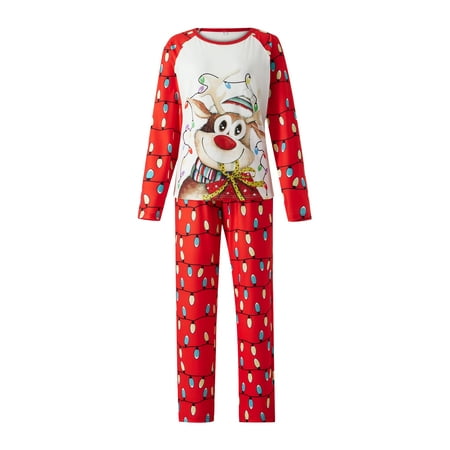 Pudcoco Christmas Family Pajamas Long Sleeve Deer Raglan Tops String Light Pants Set
Pudcoco Christmas Family Pajamas Long Sleeve Deer Raglan Tops String Light Pants Set