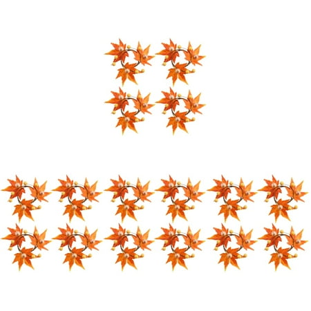 NUOLUX 16 pcs Thanksgiving Day Napkin Rings Maple Leaf Napkin Holders for Restaurant Hotel
NUOLUX 16 pcs Thanksgiving Day Napkin Rings Maple Leaf Napkin Holders for Restaurant Hotel