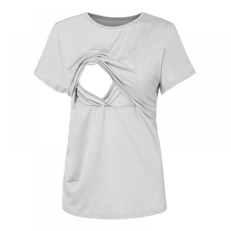 URMAGIC Women s Maternity Nursing Tops Breastfeeding Tank Top Shirt Double Layer Soft Short Sleeve Pregnancy Clothes
URMAGIC Women s Maternity Nursing Tops Breastfeeding Tank Top Shirt Double Layer Soft Short Sleeve Pregnancy Clothes