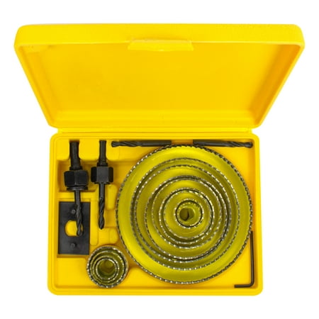 3/4 to 5 CUTTEX TOOLS Hole Saw Kit 21 PCS Full Set Hole Saw Kit Sharpened Teeth Full Range (13 Hole Saw) + All Accessories & 2 Extra Drill Bit Premium Carbon Steel A3 With an Excellent Storage
3/4 to 5 CUTTEX TOOLS Hole Saw Kit 21 PCS Full Set Hole Saw Kit Sharpened Teeth Full Range (13 Hole Saw) + All Accessories & 2 Extra Drill Bit Premium Carbon Steel A3 With an Excellent Storage