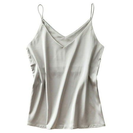 Baqcunre Silk Solid Color Stretch Tinted Camisole Tank Top Shirts for Women Tank Tops for Women 2023 Crop Tops Womens Tops Grey L
Baqcunre Silk Solid Color Stretch Tinted Camisole Tank Top Shirts for Women Tank Tops for Women 2023 Crop Tops Womens Tops Grey L