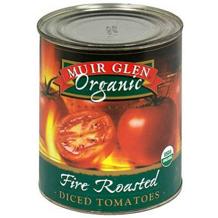 Organic Diced Tomatoes - Muir Glen Fire-Roasted Diced Tomatoes, 28 oz (Pack of 12)