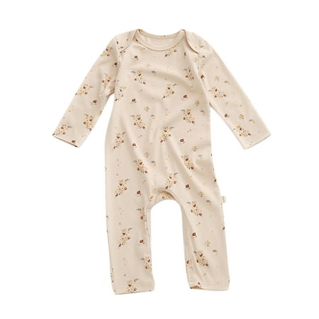 Glookwis Newborn Long Sleeve Jumpsuit Loose Romper Cute Casual Bodysuit Fruit Printed Crew Neck Overall Small Wild Flower 80cm
Glookwis Newborn Long Sleeve Jumpsuit Loose Romper Cute Casual Bodysuit Fruit Printed Crew Neck Overall Small Wild Flower 80cm