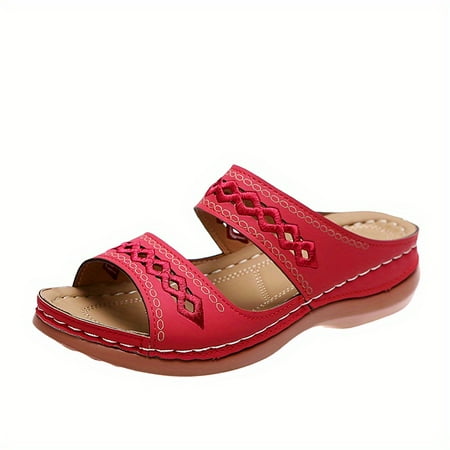 Women s Wedge Slide Open Toe Non Slip Sandals Solid Color Out Shoes Casual Outdoor Slides
Women s Wedge Slide Open Toe Non Slip Sandals Solid Color Out Shoes Casual Outdoor Slides