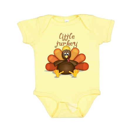 Inktastic Little Turkey Gift Baby Boy or Baby Girl Bodysuit