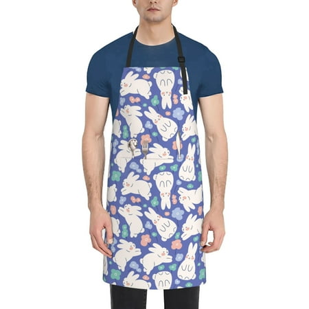 Lukts Adjustable Apron with 2 Pockets Chef Cooking Kitchen Restaurant Aprons for Women Men-Cute White Rabbit
Lukts Adjustable Apron with 2 Pockets Chef Cooking Kitchen Restaurant Aprons for Women Men-Cute White Rabbit