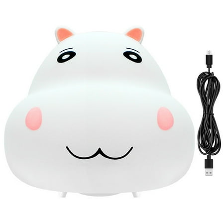 Cuteam Night Light Gift RGB Useful Portable USB Charging Hippo Shaped Patting Night Light
Cuteam Night Light Gift RGB Useful Portable USB Charging Hippo Shaped Patting Night Light