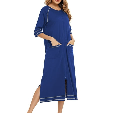 Tawop Sleepshirts For Women Winter Warm Nightgown Autumn And Winter Nightdress Zip With Pokets Loose Pajamas Satin Bonnet With Tie Band Nightgowns For Girls
Tawop Sleepshirts For Women Winter Warm Nightgown Autumn And Winter Nightdress Zip With Pokets Loose Pajamas Satin Bonnet With Tie Band Nightgowns For Girls