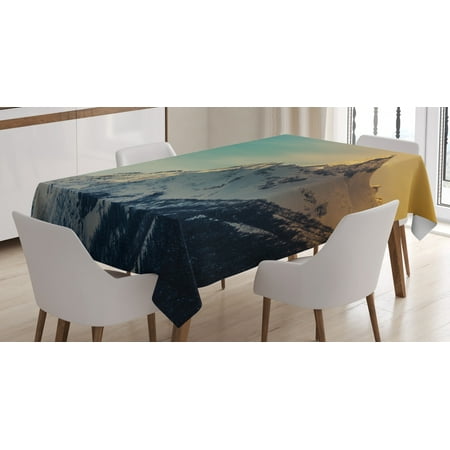 Mountains Tablecloth Winter Mountains Panorama Style Scene with Ski Slopes Caucasus European Landscape Rectangular Table Cover for Dining Room Kitchen 52 X 70 Multicolor by Ambesonne
Mountains Tablecloth Winter Mountains Panorama Style Scene with Ski Slopes Caucasus European Landscape Rectangular Table Cover for Dining Room Kitchen 52 X 70 Multicolor by Ambesonne