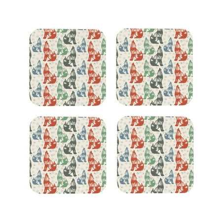 Leather Coasters Set of 4 - Gothic Cool Husky Multi Color Lightweight Non-Slip Drink Coasters for Desk Anti-Scalding Desk Cup Coasters for Office Table Decor Square
Leather Coasters Set of 4 - Gothic Cool Husky Multi Color Lightweight Non-Slip Drink Coasters for Desk Anti-Scalding Desk Cup Coasters for Office Table Decor Square