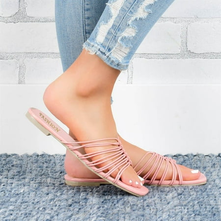 Cathalem Womens Platform Sandal Weave Ladies Slippers Flat And Sandals Color Solid Leather Wedge Slingback Sandals for Women Pink 9
Cathalem Womens Platform Sandal Weave Ladies Slippers Flat And Sandals Color Solid Leather Wedge Slingback Sandals for Women Pink 9