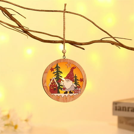 TUOBARR Christmas Drcoration Christmas Forest Elderly Wooden Luminous Pendant Christmas Tree Ornaments Round Five-pointed Star Small Pendant
TUOBARR Christmas Drcoration Christmas Forest Elderly Wooden Luminous Pendant Christmas Tree Ornaments Round Five-pointed Star Small Pendant