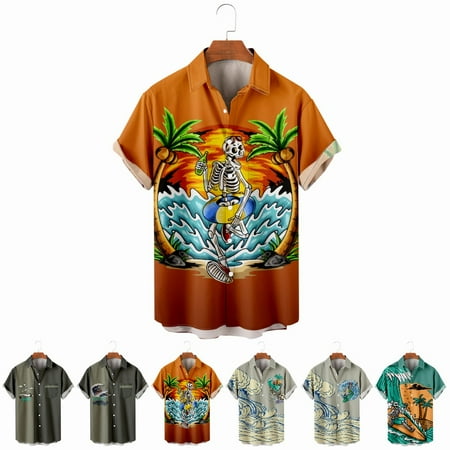 LANLIN Hawaii Toddler Boys Button Up Tops Shirt with Chest Pocket Funky Clothes Size 100-170/XXS-8XL
LANLIN Hawaii Toddler Boys Button Up Tops Shirt with Chest Pocket Funky Clothes Size 100-170/XXS-8XL