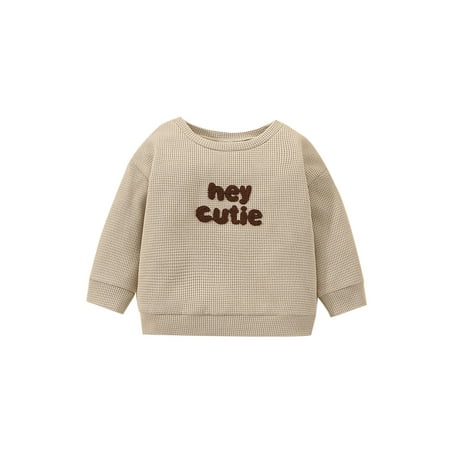 Huakaishijie Baby Girls Boys Fall Sweatshirt Letter Embroidery Long Sleeve Casual Pullover Tops
Huakaishijie Baby Girls Boys Fall Sweatshirt Letter Embroidery Long Sleeve Casual Pullover Tops