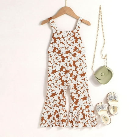 New Fall Faves Juebong Toddler Baby Girls Fashion Cute Flowers Pattern Flared Pants Back Hollow Out Jumpsuit Brown 12-18 Months
New Fall Faves Juebong Toddler Baby Girls Fashion Cute Flowers Pattern Flared Pants Back Hollow Out Jumpsuit Brown 12-18 Months