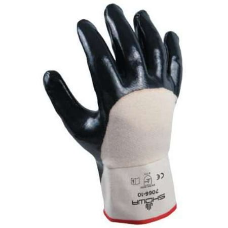 Showa Coated Gloves Navy White 10 PR 7066-10