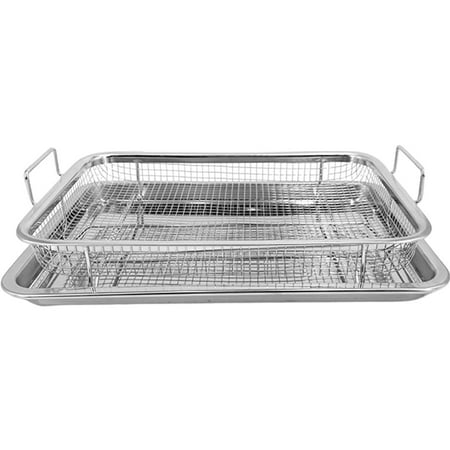 Shzons Crisper Tray for Oven | Deluxe Multi-Purpose Copper White Silver Crisper Chef Pan Sheet | Square Pan Design Oven Baking Tray with Crisping Basket for Home & Kitchen
Shzons Crisper Tray for Oven | Deluxe Multi-Purpose Copper White Silver Crisper Chef Pan Sheet | Square Pan Design Oven Baking Tray with Crisping Basket for Home & Kitchen